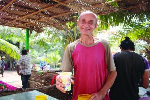 RAW FOODIE: Englishman Robert Phillips offers his fresh, delicious and healthy turmeric-ginger-lime-honey cocktail fr taste.