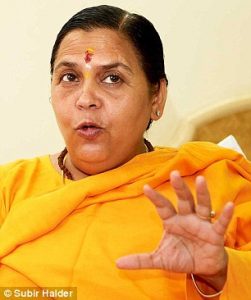 UNREPENTANT: Senior Sangh Parivar leader, Uma Bharti, who is a minister in the Narendra Modi cabinet has also veen charged with crinimal conspiracy in the demolition if the babri Masjid. Unlike advani she has not only admitted to the crime but is proud of it