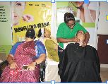 ALL ORGANIC: Complete herbal face clean-ups for ladies at the expo courtesy SSCPL Herbals. Organic beauty products free from paraben is the claim, all in plastic packing though 