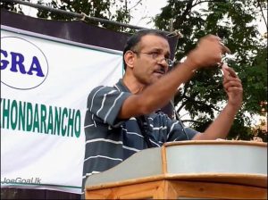 SAVE GOA: Fr Bismarque was very active in the save Goa Movement and incurred the anger of the church for opposing the sale of Vanxi Island belonging to the Santa Monica convent.