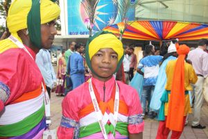 YOUNG TALENT: One of the Chhau dancers at the performance.