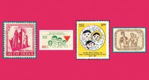 MEMORIES: Most of us will remember these stamps that were released to further enforce the governments push on hum do, humare do