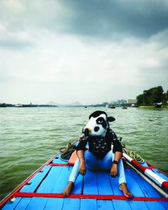 TRAVEL ALONE SAFELY: Want to travel across the length and breadth of our beautiful land? Cow mask please!