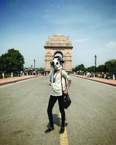 INDIA GATE WAR MEMORIAL: Women fight a silent war ever day — a war for their right to exist unmolested. The cow mask campaign is hoping to break the silence and raise awareness