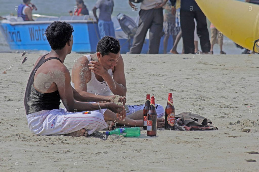 DRINKING ON BEACHES