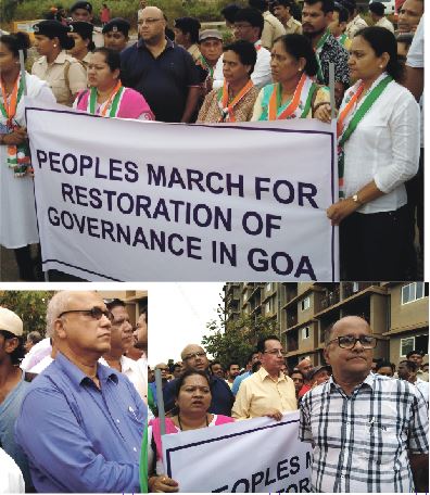 PROTESTING PARRIKAR