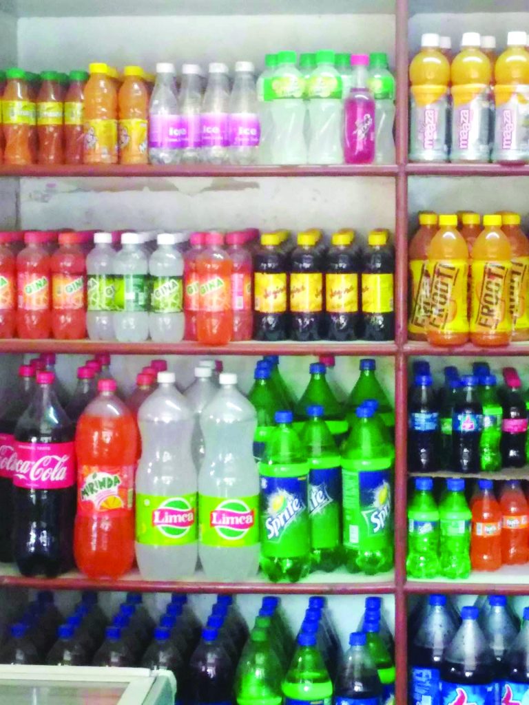 NO WATER TO DRINK, DRINK SUGARY SOFT DRINKS!