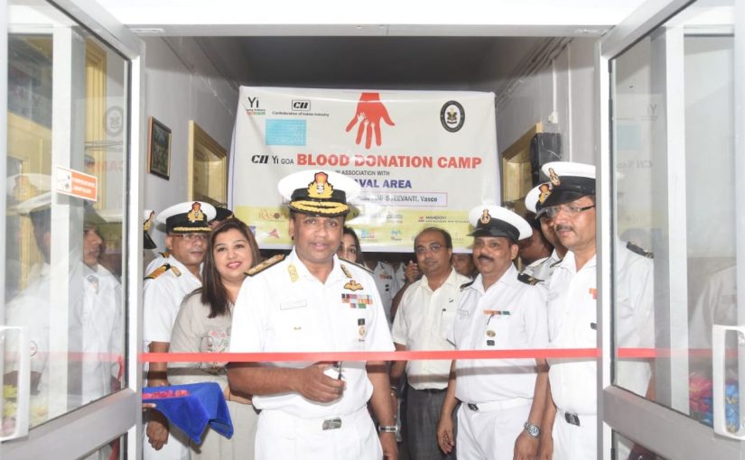 Blood donation Camp at Naval Hospital Jeevanti Vasco-da-Gama