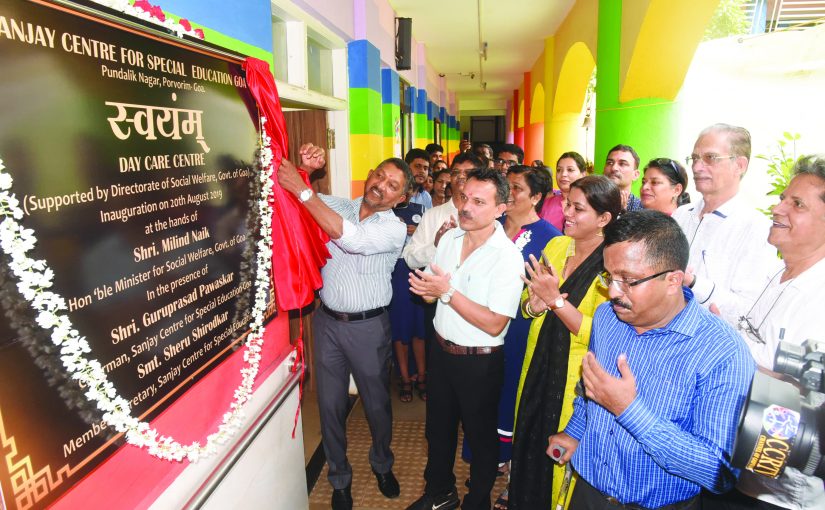 Minister for Social Welfare Inaugurates ‘Swayam Day Care Centre at Sanjay Centre for Special Education, Porvorim