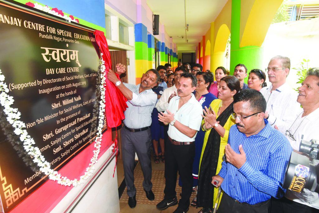Minister for Social Welfare Inaugurates ‘Swayam Day Care Centre at Sanjay Centre for Special Education, Porvorim
