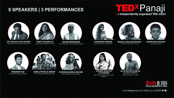 WHO’S ON AT TEDxPANAJI THIS YEAR?