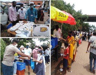 FOOD PACKETS A BOON FOR TAKERS OUTSIDE GMC!