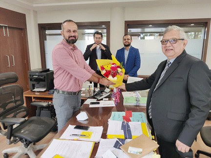 GCCI GREETS GST COMMISSIONER  HEMANT KUMAR (IAS)