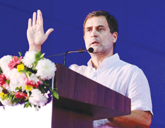 RAHUL HITS OUT AT HINDUTVA