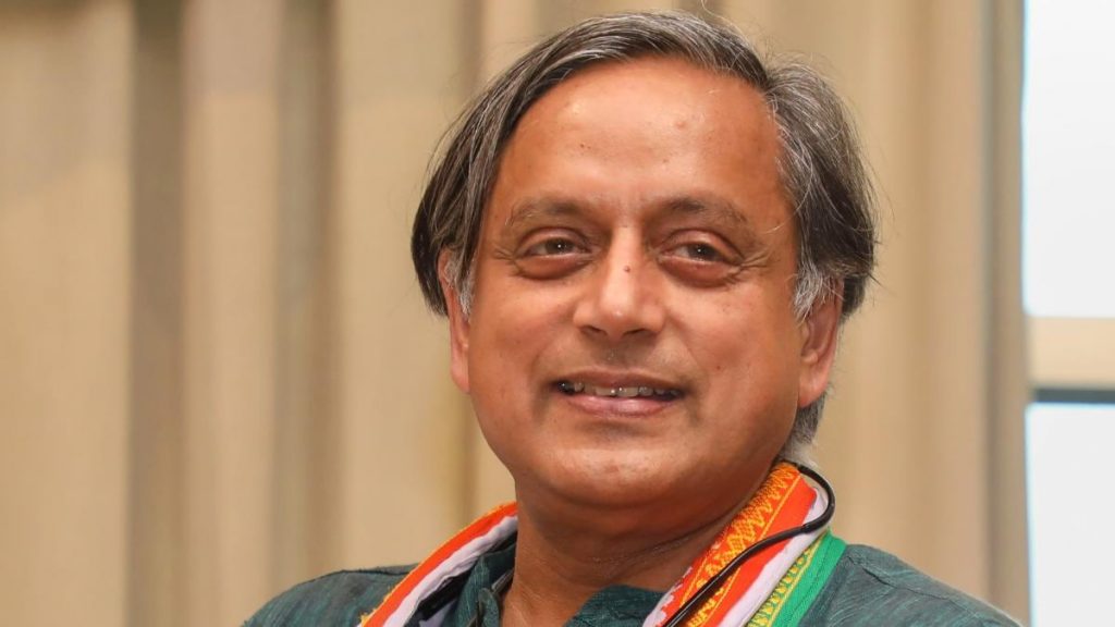 SHASHI THAROOR TO CONTEST FOR CONGRESS PRESIDENT POST