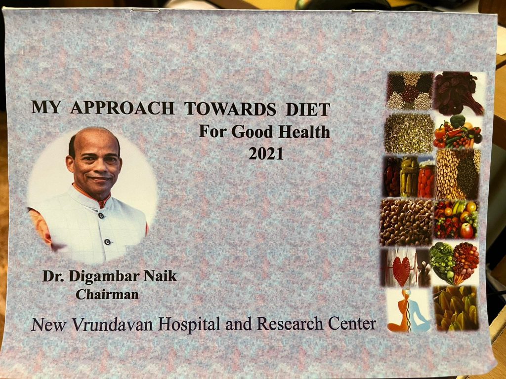 `MY APPROACH TOWARDS DIET’ For good health…