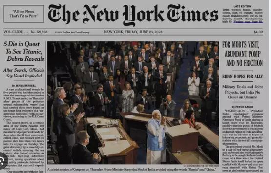 Critical media Coverage of Modi's Visit to us!