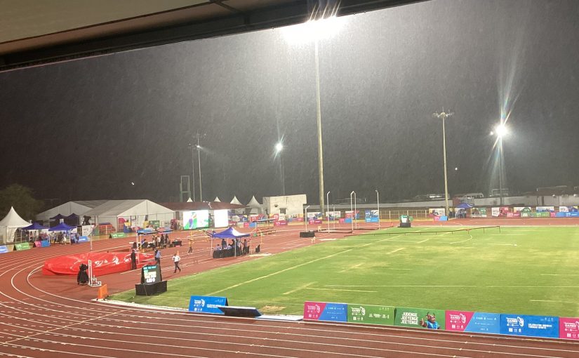 RAIN DISRUPTS 37th NATIONAL GAMES!