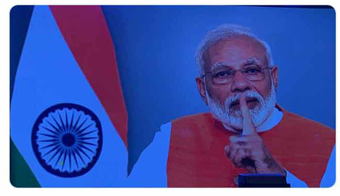 NARENDRA MODI HAS STOPPED TALKING