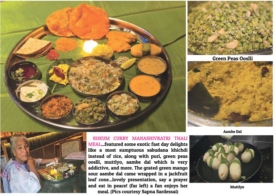 `SABUDANA KHICHDI’ FOR SHIVRATRI… Where else but at Sapna’s `Kokum Curry’!