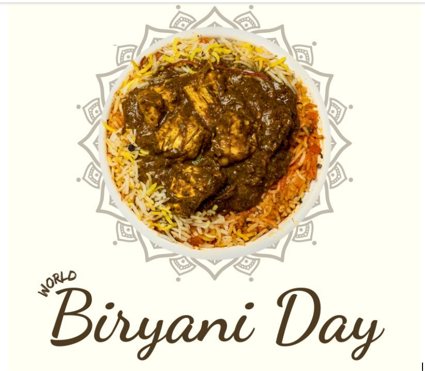 BIRYANI: Royal Rhapsody on a Plate Nutritional notes on World Biryani Day!By Dr Amit Dias
