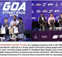 OCEANFRONT RACING ARRIVES IN GOA…