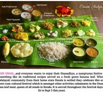 NOW IT IS THE TURN OF `ONASADHYA’…