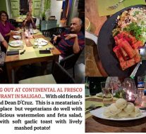 A WATER MELON AND FETA SALAD IN `SILLAGE’, SALIGAO!