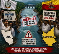 CONTROVERSY ERUPTS OVER MHADEI RIVER DIVERSION Goa clashes with Karnataka again! By Dr Olav & Deborah Albuquerque