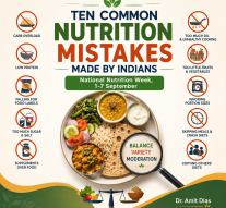 TEN COMMON NUTRITION MISTAKES MADE BY INDIANS! By Dr Amit Dias