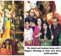 GANESH PANDALS HIJACKED BY ADANI, AMBANI